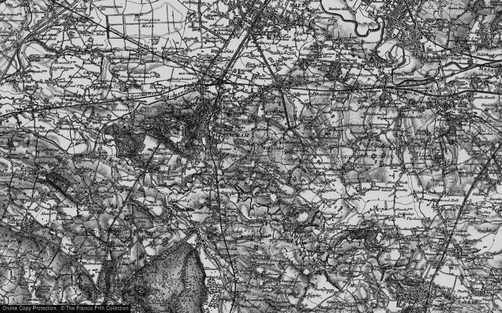 Old Map of Well Green, 1896 in 1896