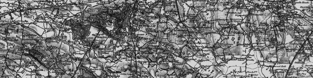 Old map of Well Green in 1896