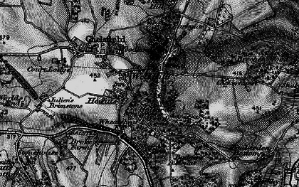 Old map of Well Hill in 1895