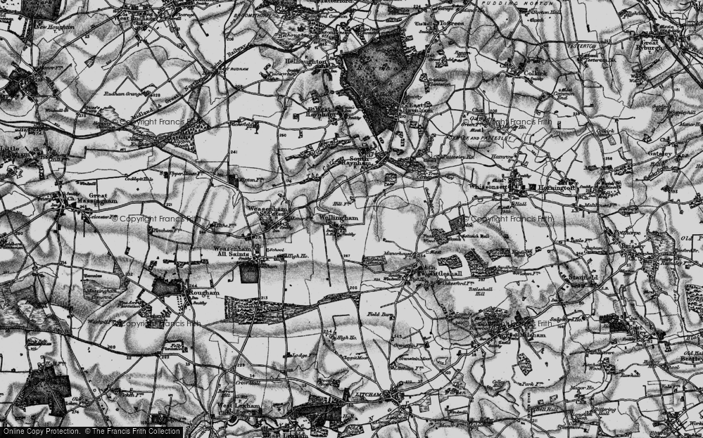 Old Map of Wellingham, 1898 in 1898