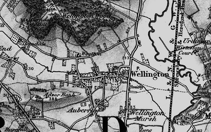 Old map of Wootton in 1898