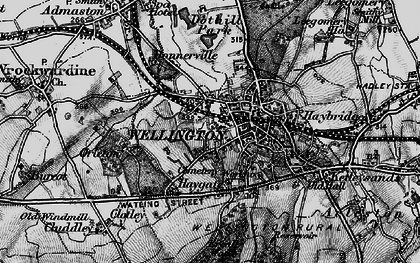 Old map of Wellington in 1899