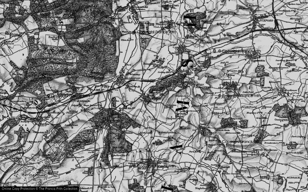 Old Map of Wellow, 1899 in 1899