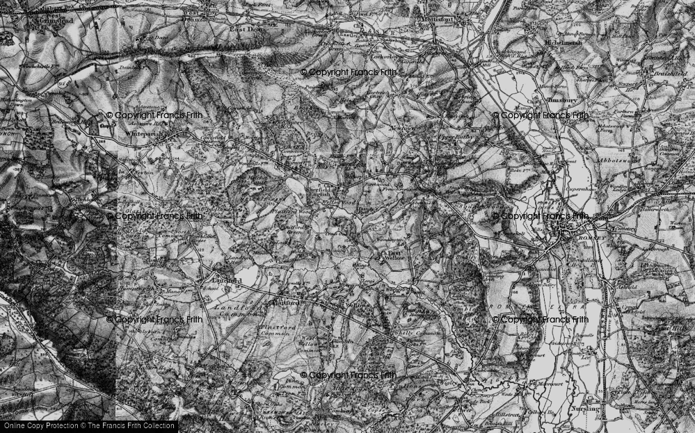 Old Map of Wellow Wood, 1895 in 1895
