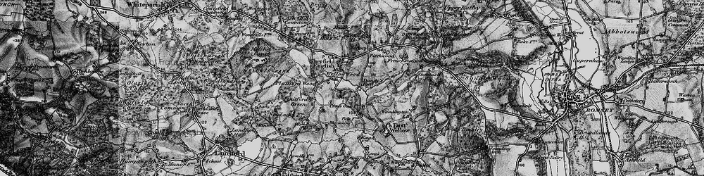 Old map of Wellow Wood in 1895