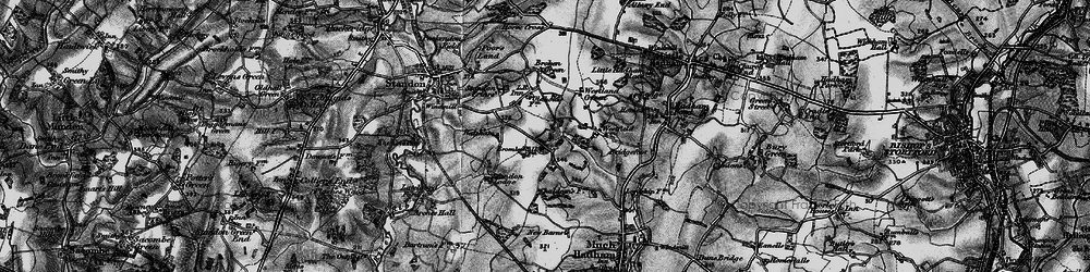 Old map of Wellpond Green in 1896