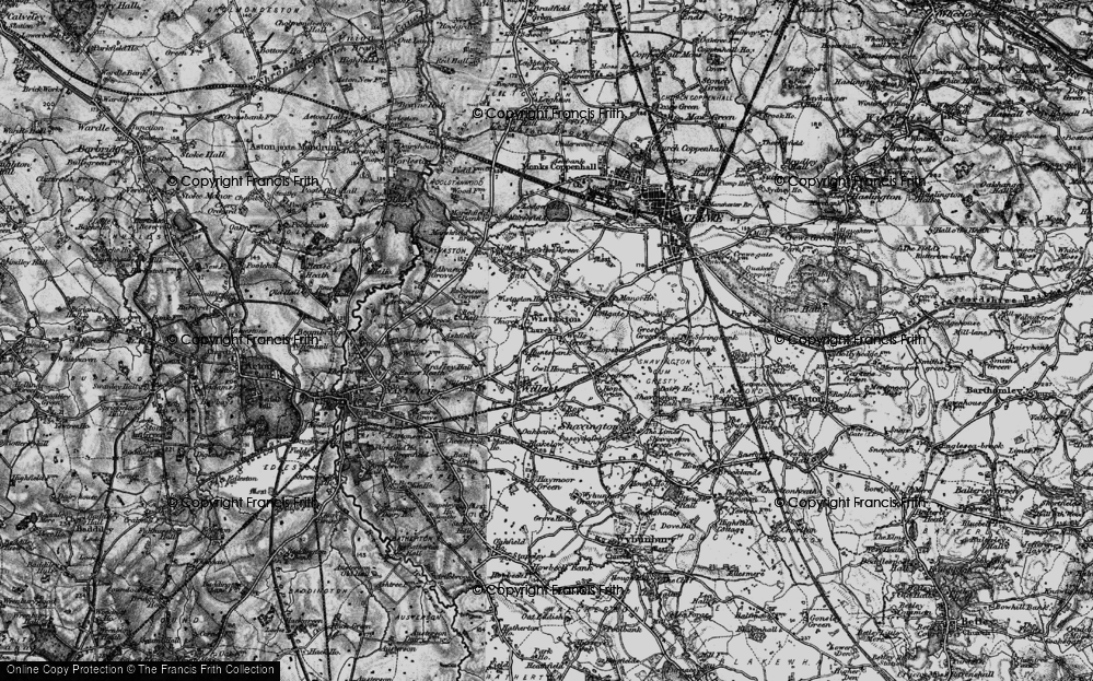 Old Map of Wells Green, 1897 in 1897