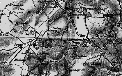 Old map of Wellstye Green in 1896