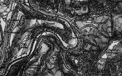 Old map of Welsh Bicknor in 1896
