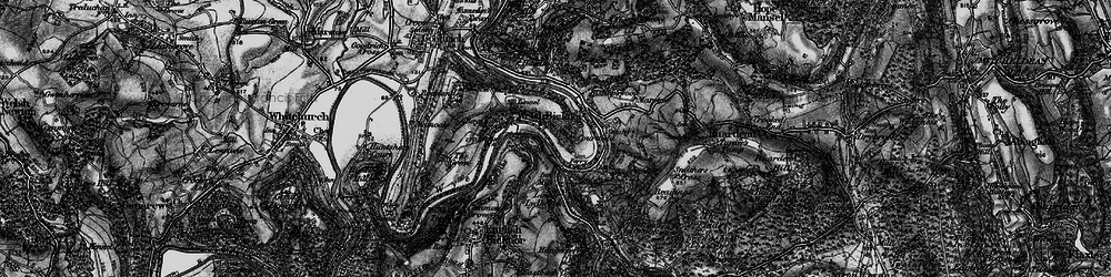 Old map of Welsh Bicknor in 1896