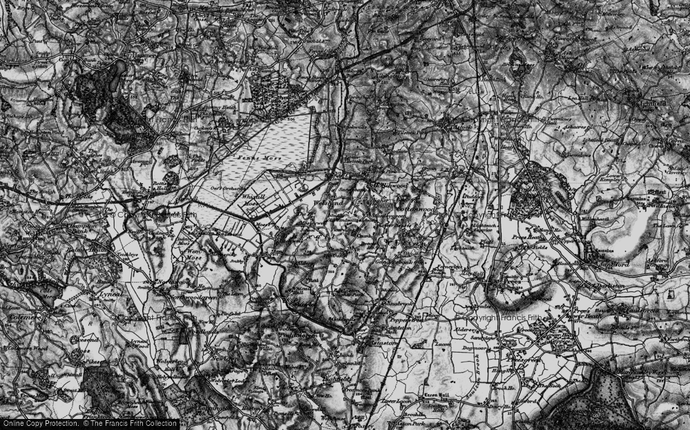 Old Map of Welsh End, 1897 in 1897
