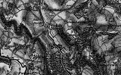 Old map of Welsh Newton in 1896