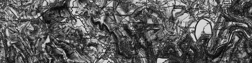 Old map of Welsh Newton in 1896