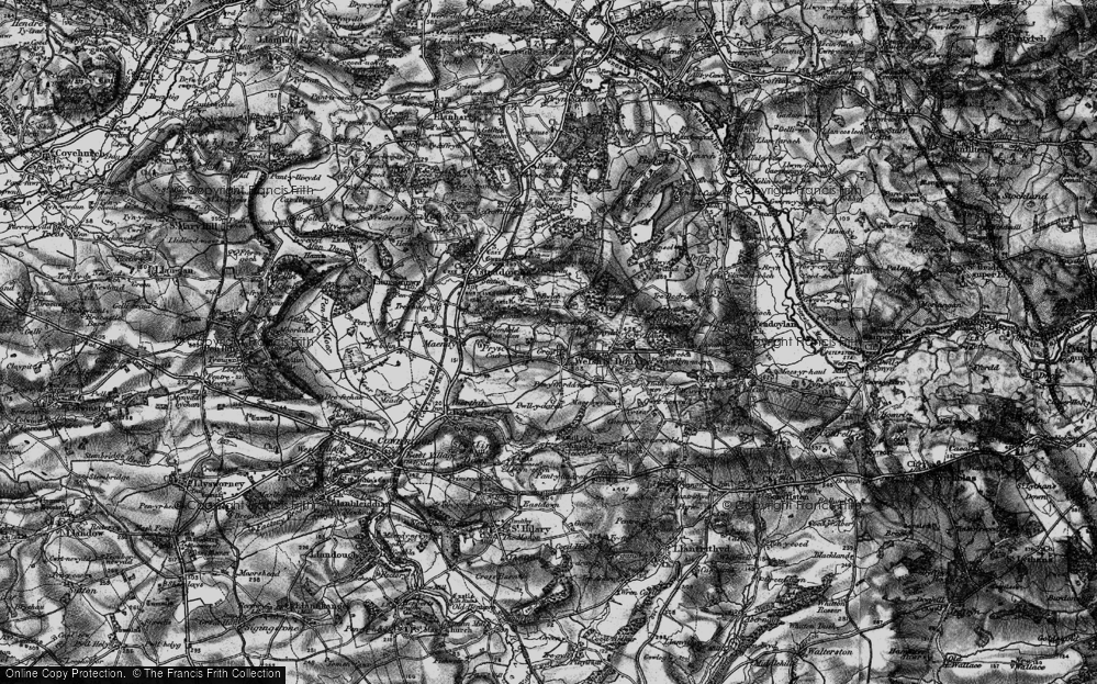 Old Map of Welsh St Donats, 1897 in 1897