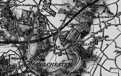 Old map of Welshwood Park in 1896