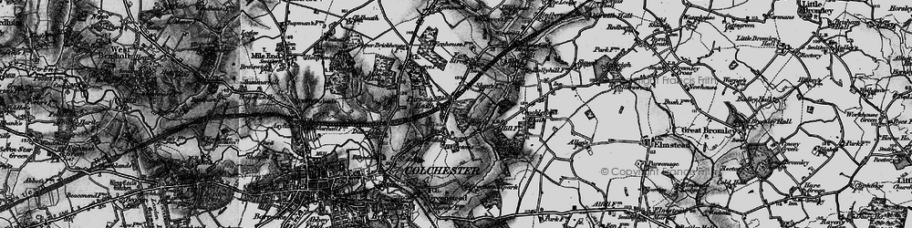 Old map of Welshwood Park in 1896