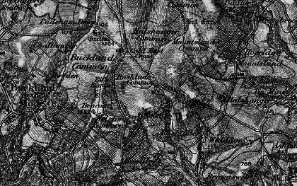Old map of Buckland Beacon in 1898