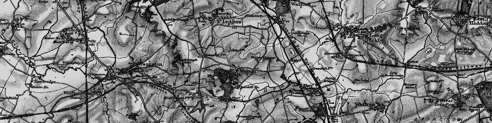 Old map of Welton in 1898