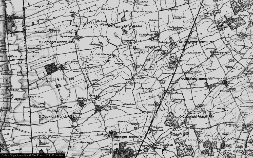 Old Map of Welton Hill, 1899 in 1899
