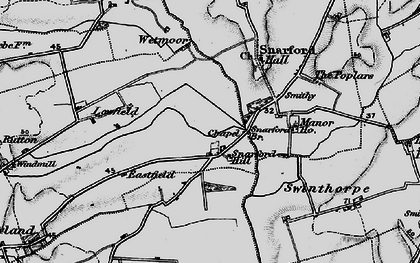 Old map of Welton Hill in 1899