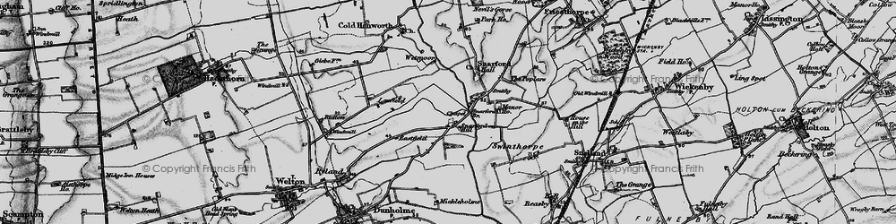 Old map of Welton Hill in 1899