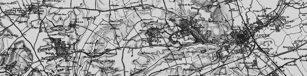 Old map of Welton le Wold in 1899