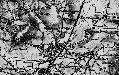 Old map of Wem in 1897