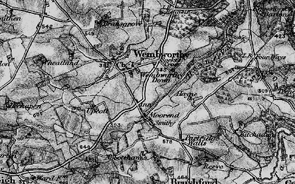 Old map of Wembworthy in 1898