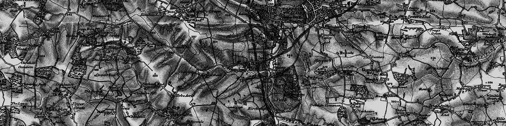 Old map of Audley End Sta in 1895