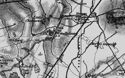 Old map of Wendlebury in 1896