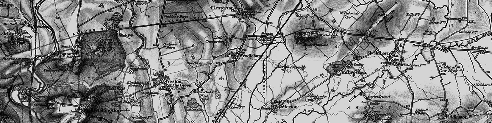 Old map of Wendlebury in 1896