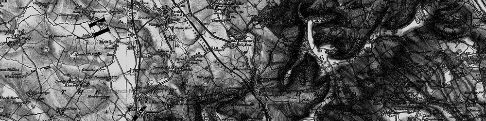 Old map of Boddington Hill in 1895