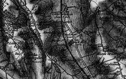 Old map of Wendover Dean in 1895