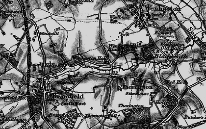 Old map of Wenhaston Black Heath in 1898