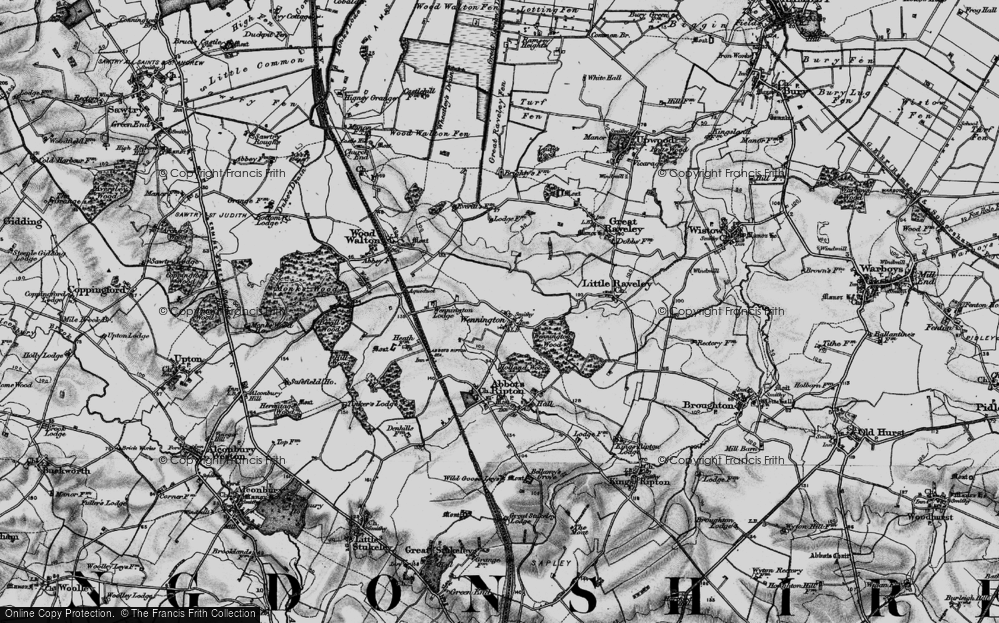 Old Map of Wennington, 1898 in 1898