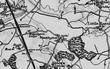 Old map of Wennington in 1898