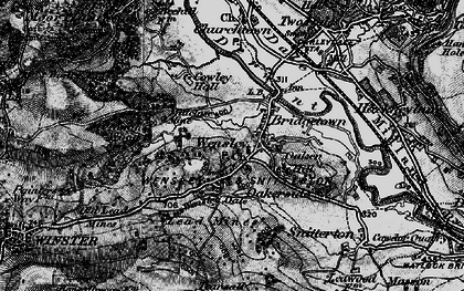 Old map of Wensley in 1897