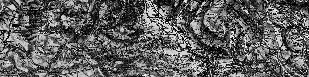 Old map of Wensley in 1897