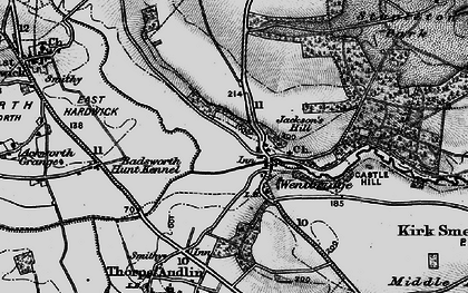 Old map of Wentbridge in 1896