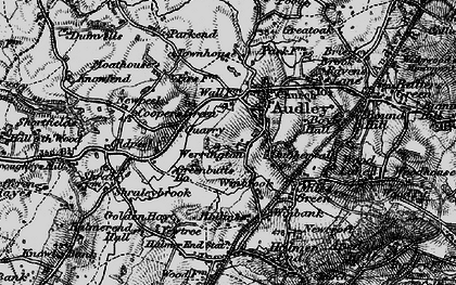 Old map of Wereton in 1897