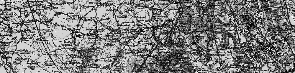 Old map of Wereton in 1897