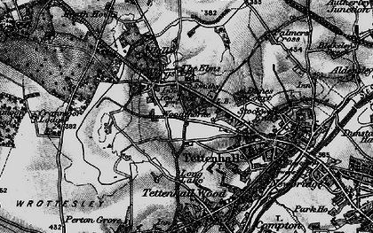 Old map of Wergs in 1899