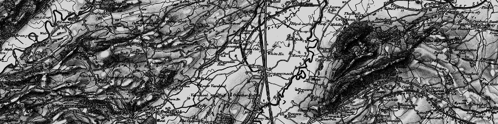 Old map of Burgedin Locks in 1897