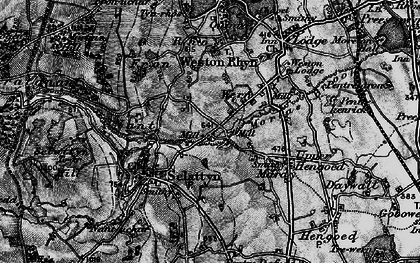 Old map of Wern in 1897
