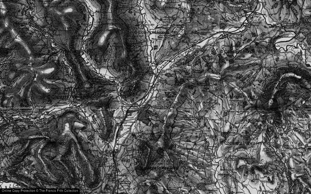 Old Map of Historic Map covering Cefn-Campstone in 1896