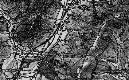 Old map of Wern-Gifford in 1896