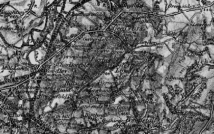 Old map of Werneth Low in 1896