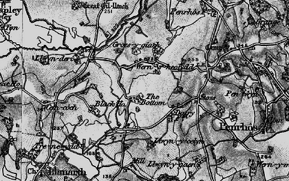 Old map of Wernrheolydd in 1896