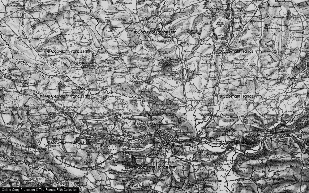 Historic Ordnance Survey Map Of Werrington, 1895