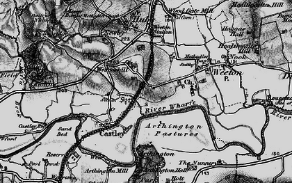 Old map of Arthington Hall in 1898
